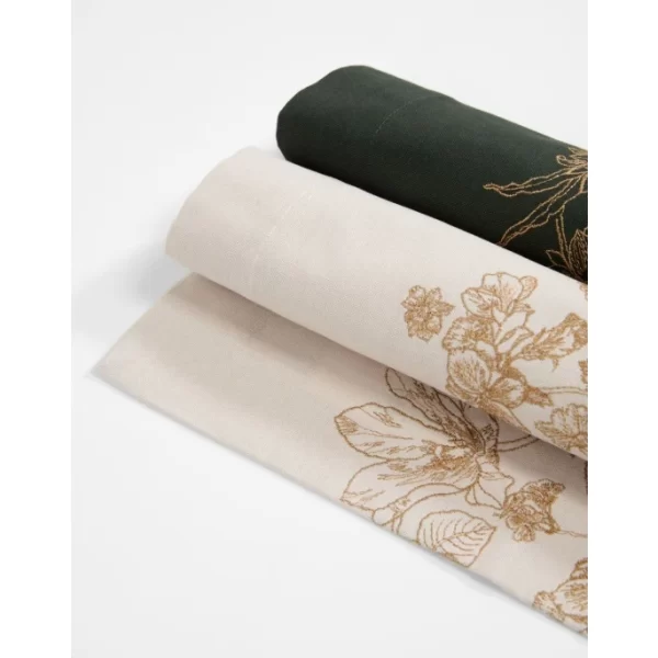 Billig ✔️ ESSENZA HOME Essenza Masterpiece Tischläufer – 50×250 Cm – Dark Green 🔔 5