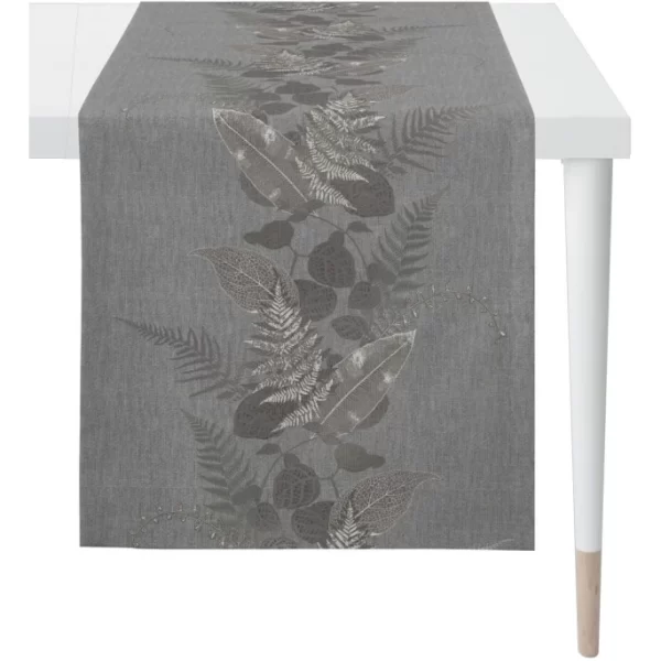 Am billigsten ⭐ Apelt Loft Style 1603 Tischläufer – 48×140 Cm – Grau/goldfarben 🎉 5
