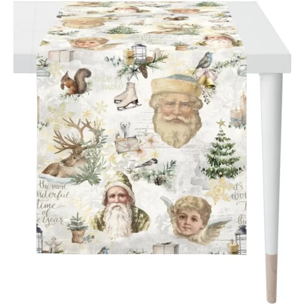 Aktion 🎉 Apelt Winterwelt 4690 Tischläufer – 48×140 Cm – Natur/rot ✨ 3