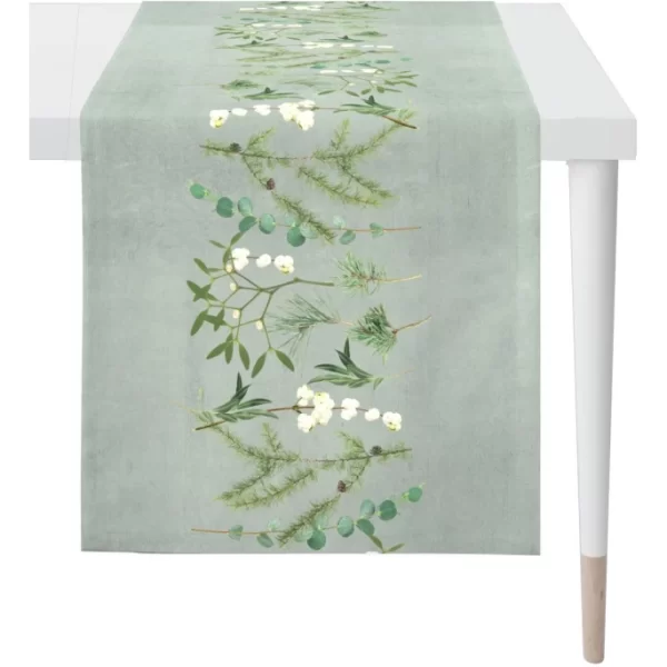 Am billigsten 🔔 Apelt Chalet Style 4687 Tischläufer – 42×140 Cm – Grün 🔔 1