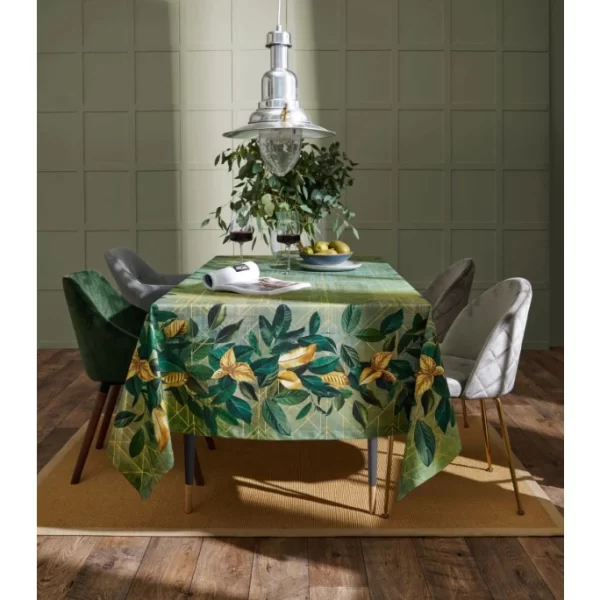 Aktion 👍 Apelt Herbstzeit 1608 Tischläufer – 48×140 Cm – Grün/goldfarben ✔️ 4